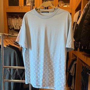 Louis Vuitton Light Blue Monogram Tee